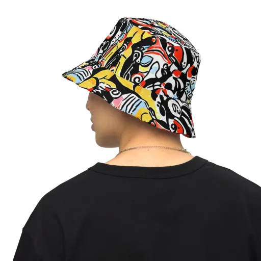 Electric Doodle on a Reversible Bucket Hat
