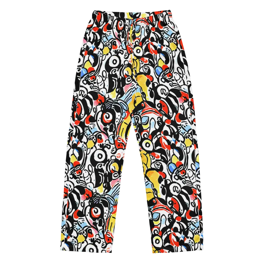 Electric Doodle on Women's Pajama Pants — Front