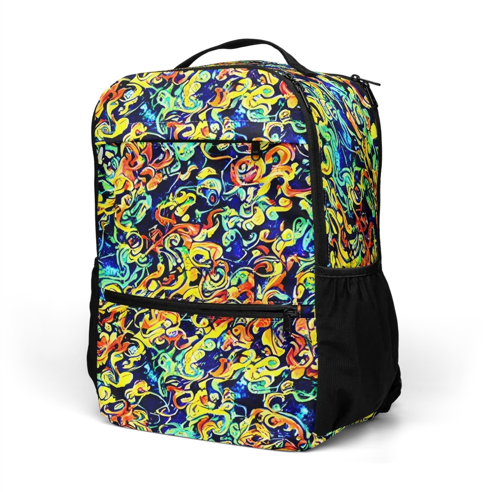 Lucid Tangle on Utility Backpack — Left Front