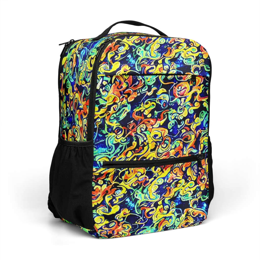 Lucid Tangle on Utility Backpack — Right Front