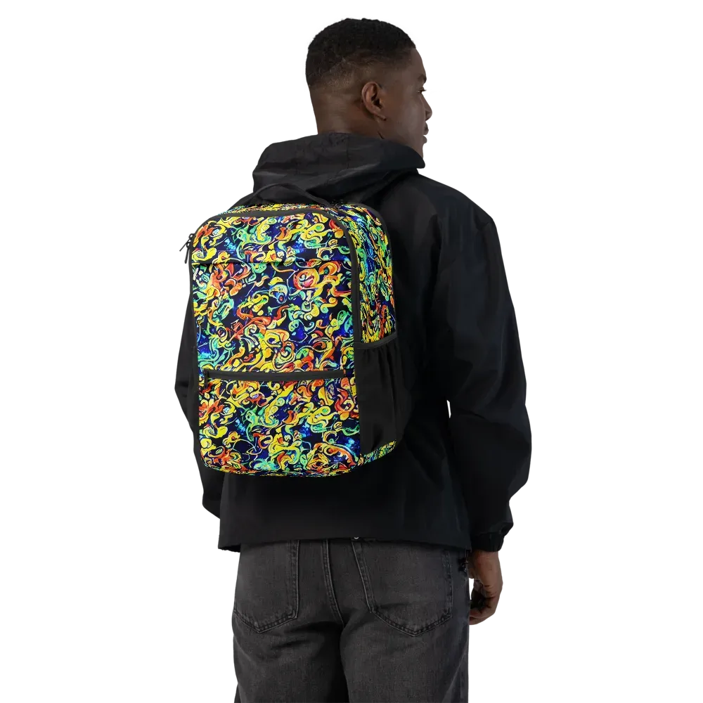 Lucid Tangle on Utility Backpack — Back