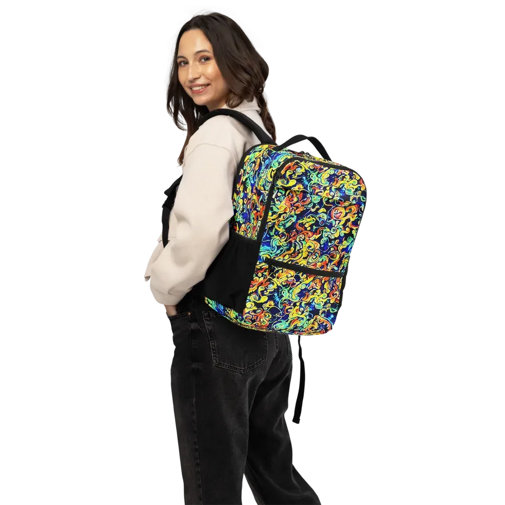 Lucid Tangle on Utility Backpack — Back