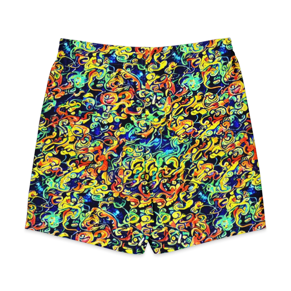 Lucid Tangle on Men's Board Shorts — Back