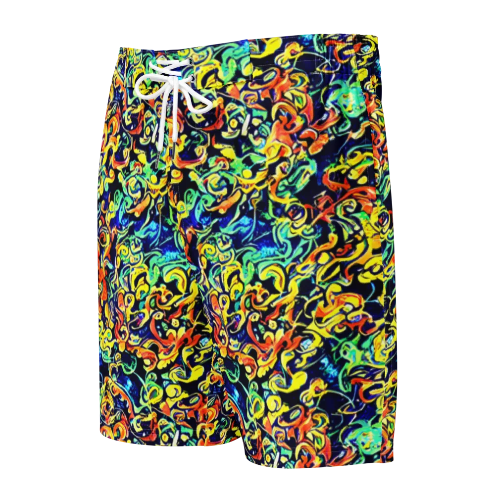 Lucid Tangle on Men's Board Shorts — Front