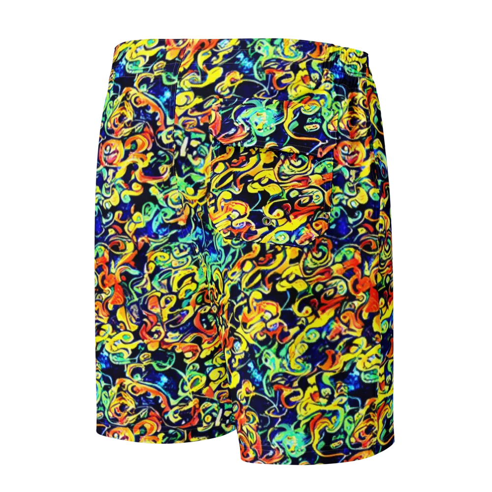 Lucid Tangle on Men's Board Shorts — Back