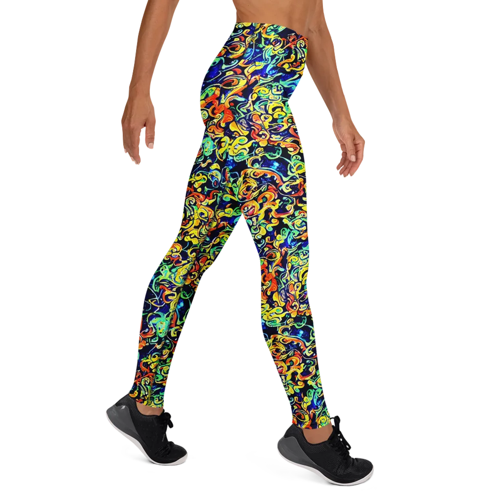 Lucid Tangle on Yoga Leggings — Right