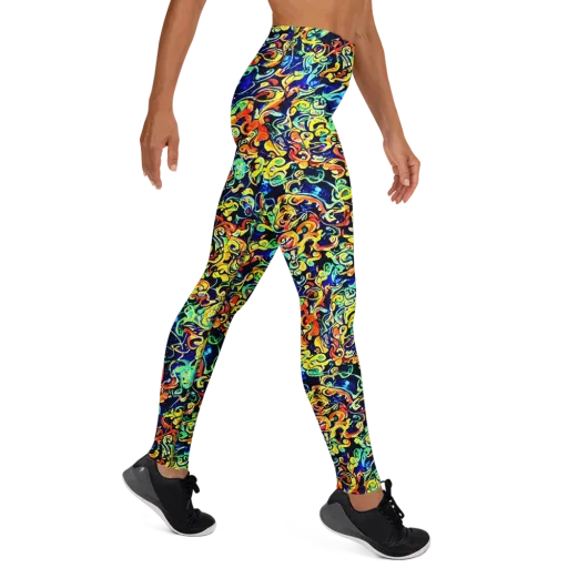 Lucid Tangle on a Yoga Leggings