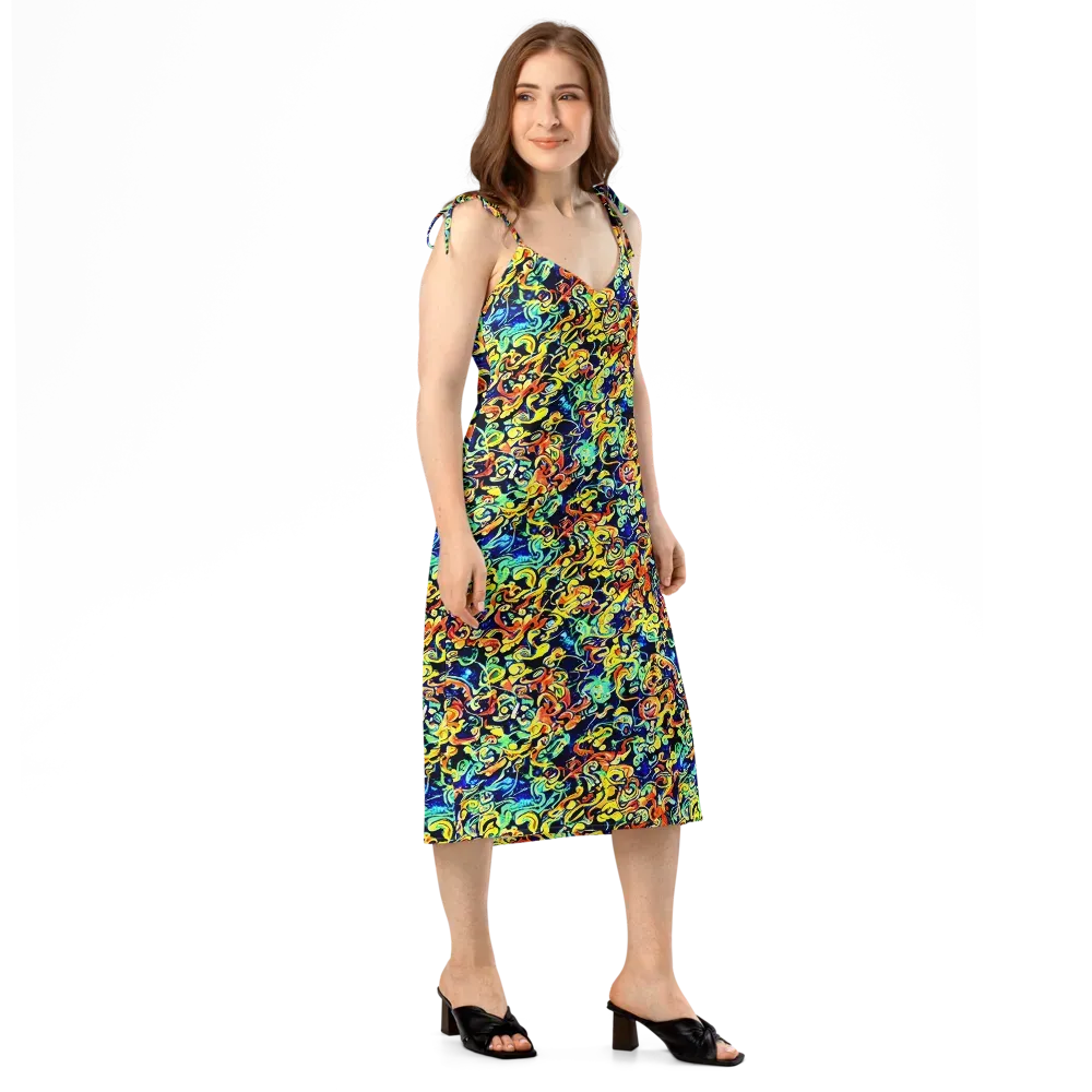 Lucid Tangle on Slip Dress — Right Front