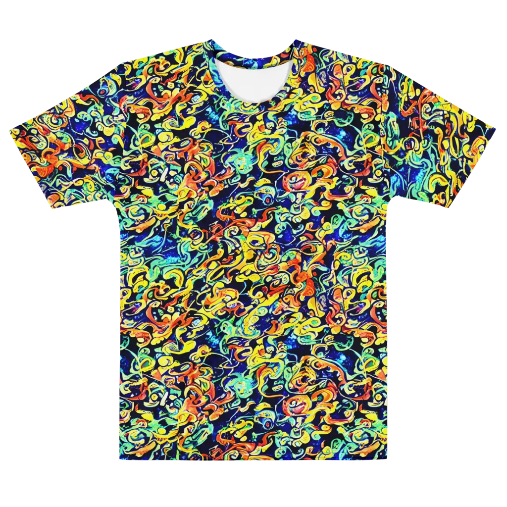 Lucid Tangle on Men's Cotton Crew Neck T-Shirt — Front