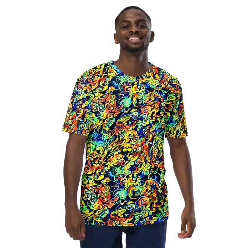Lucid Tangle on a Men's Crew Neck T-Shirt