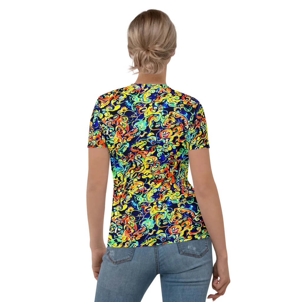 Lucid Tangle on Women's Crew Neck T-Shirt — Back