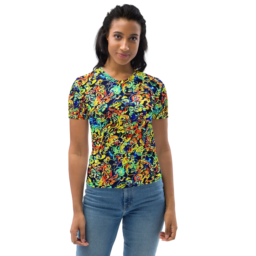 Lucid Tangle on Women's Crew Neck T-Shirt — Front