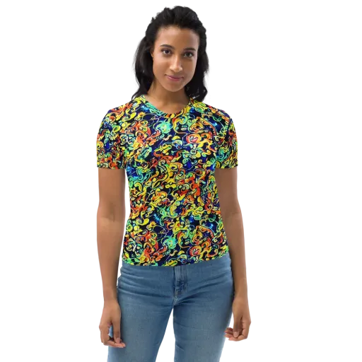 Lucid Tangle on a Women's Crew Neck T-Shirt