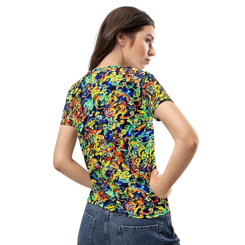 Lucid Tangle on Women's Crew Neck T-Shirt — Back