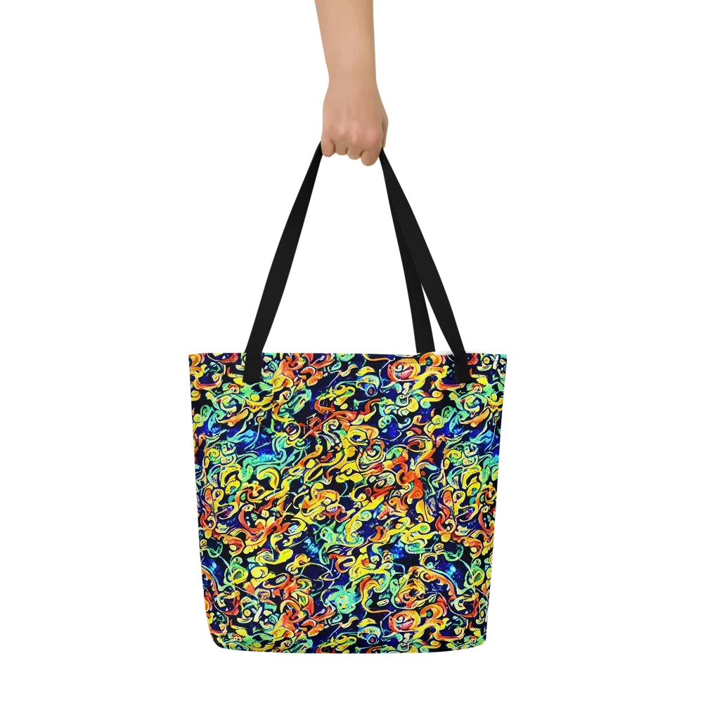 Lucid Tangle on Large Tote Bag W/ Pocket — Front