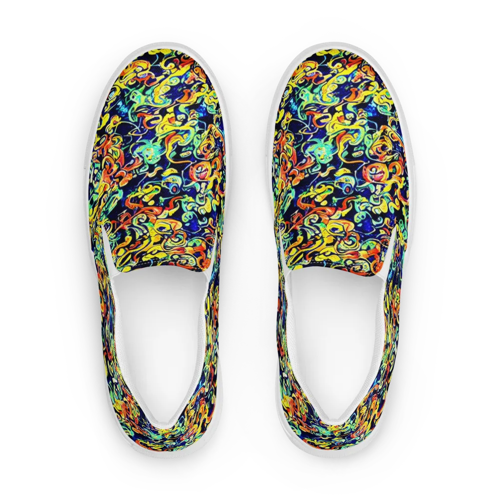 Lucid Tangle on Women's Slip-On Canvas Shoes — Front