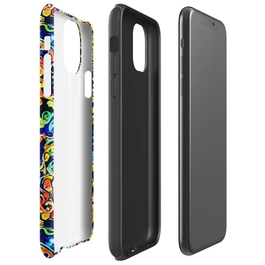Lucid Tangle on Tough Case for iPhone® — Right