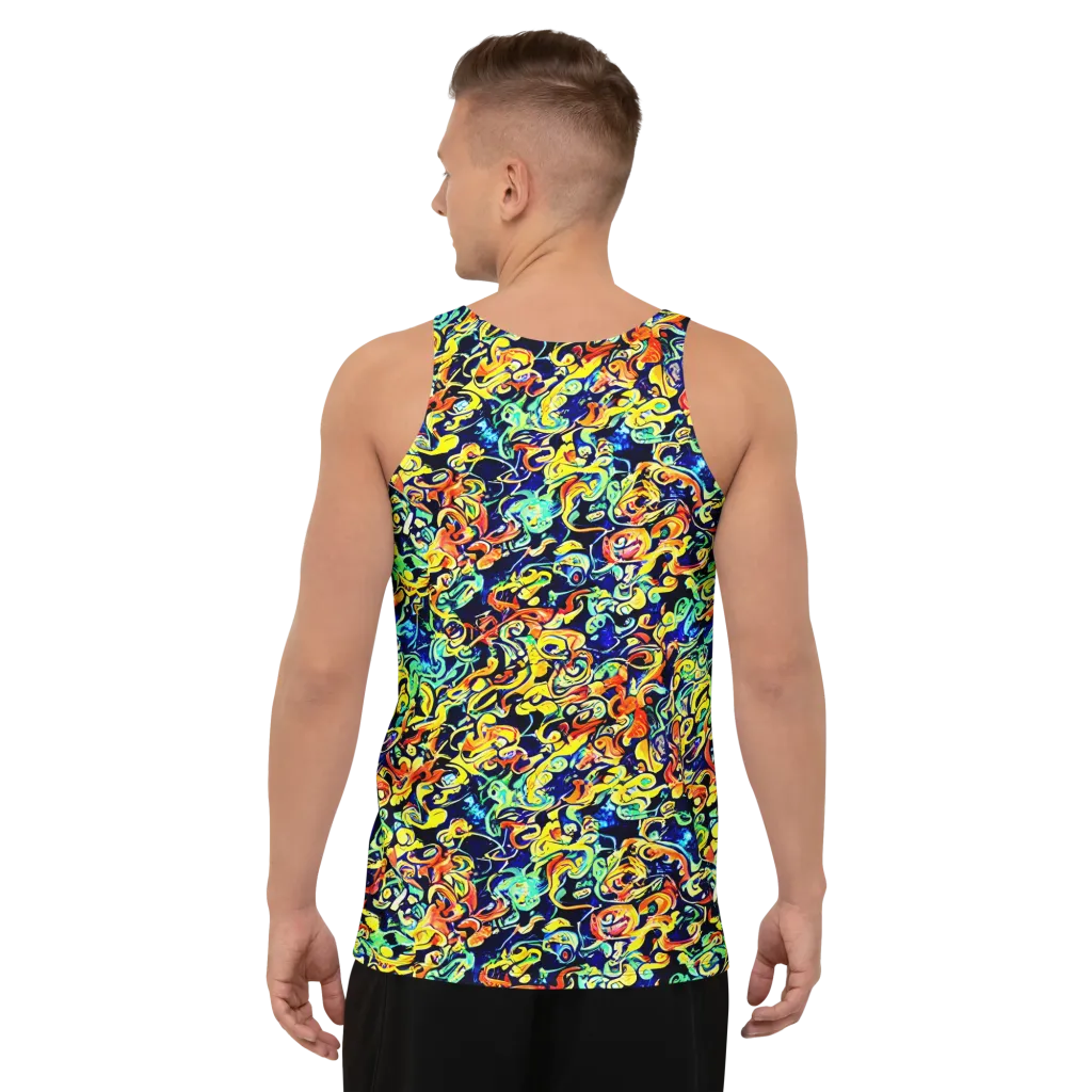Lucid Tangle on Men's Tank Top — Back