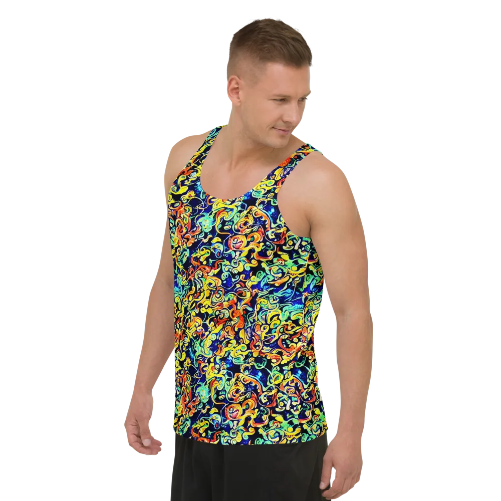 Lucid Tangle on Men's Tank Top — Left Front