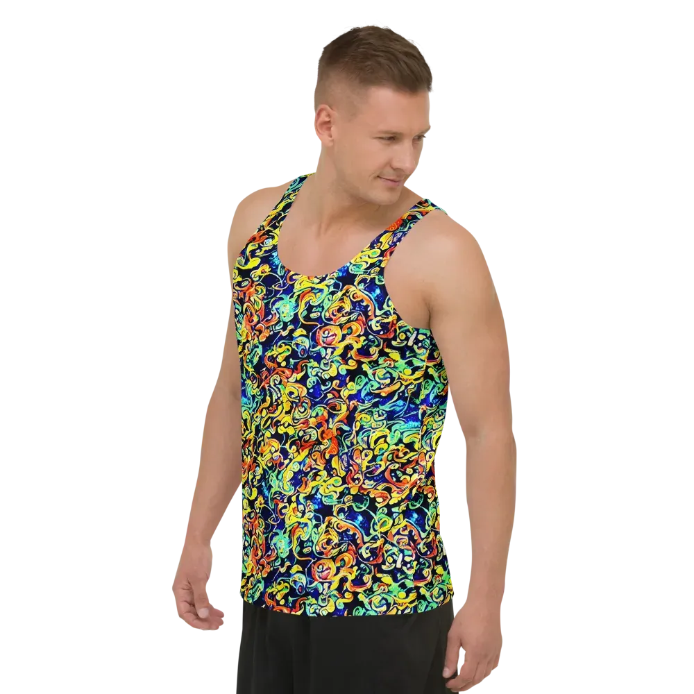 Lucid Tangle on Men's Tank Top — Left Front