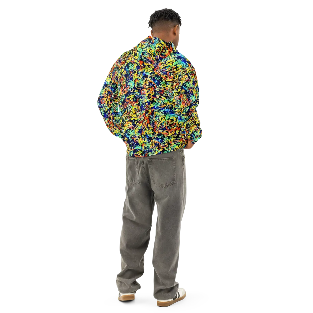 Lucid Tangle on Cotton Hoodie — Back