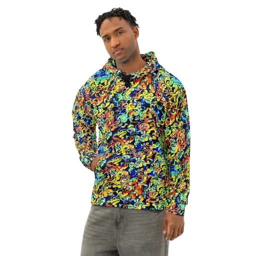 Lucid Tangle on a Cotton Hoodie
