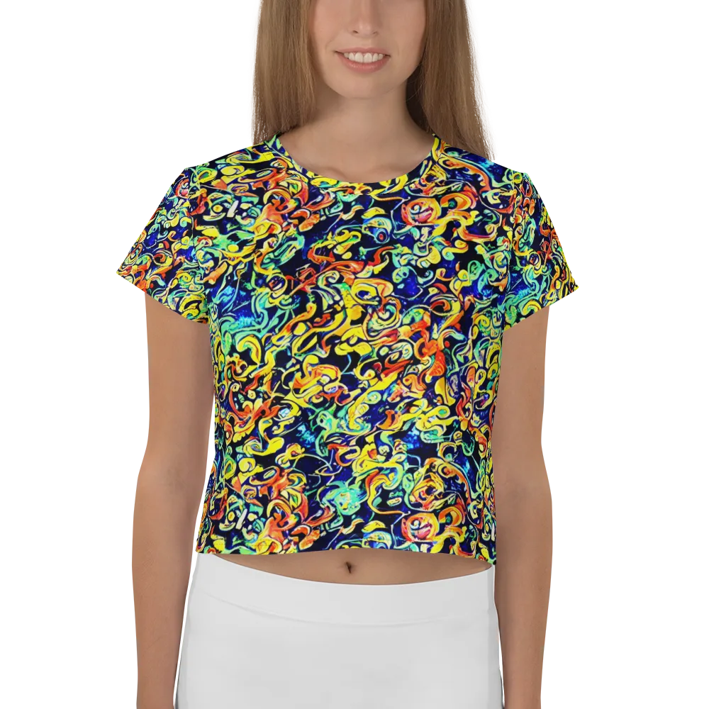 Lucid Tangle on Crop Tee — Front