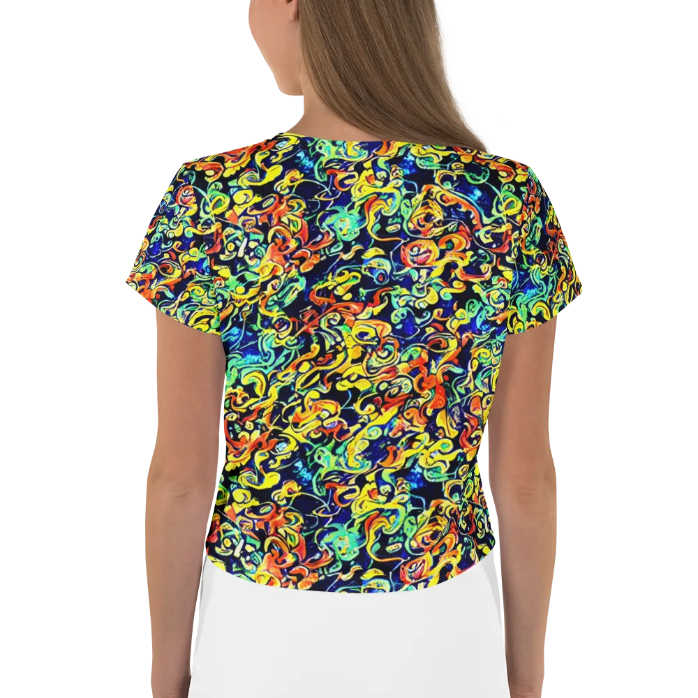 Lucid Tangle on Crop Tee — Back