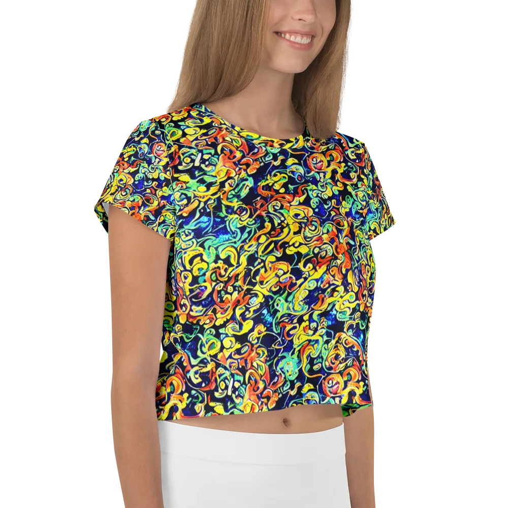 Lucid Tangle on Crop Tee — Right