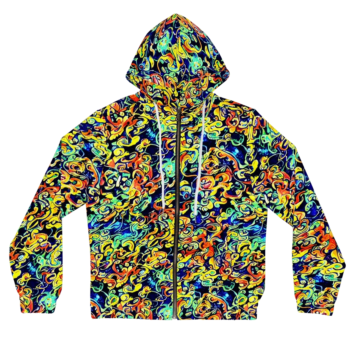 Lucid Tangle on Women's Full-Zip Hoodie — Front