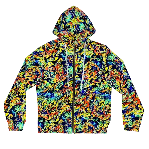 Lucid Tangle on a Women's Full-Zip Hoodie