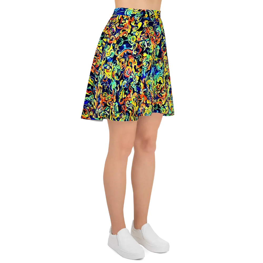 Lucid Tangle on Skater Skirt — Right