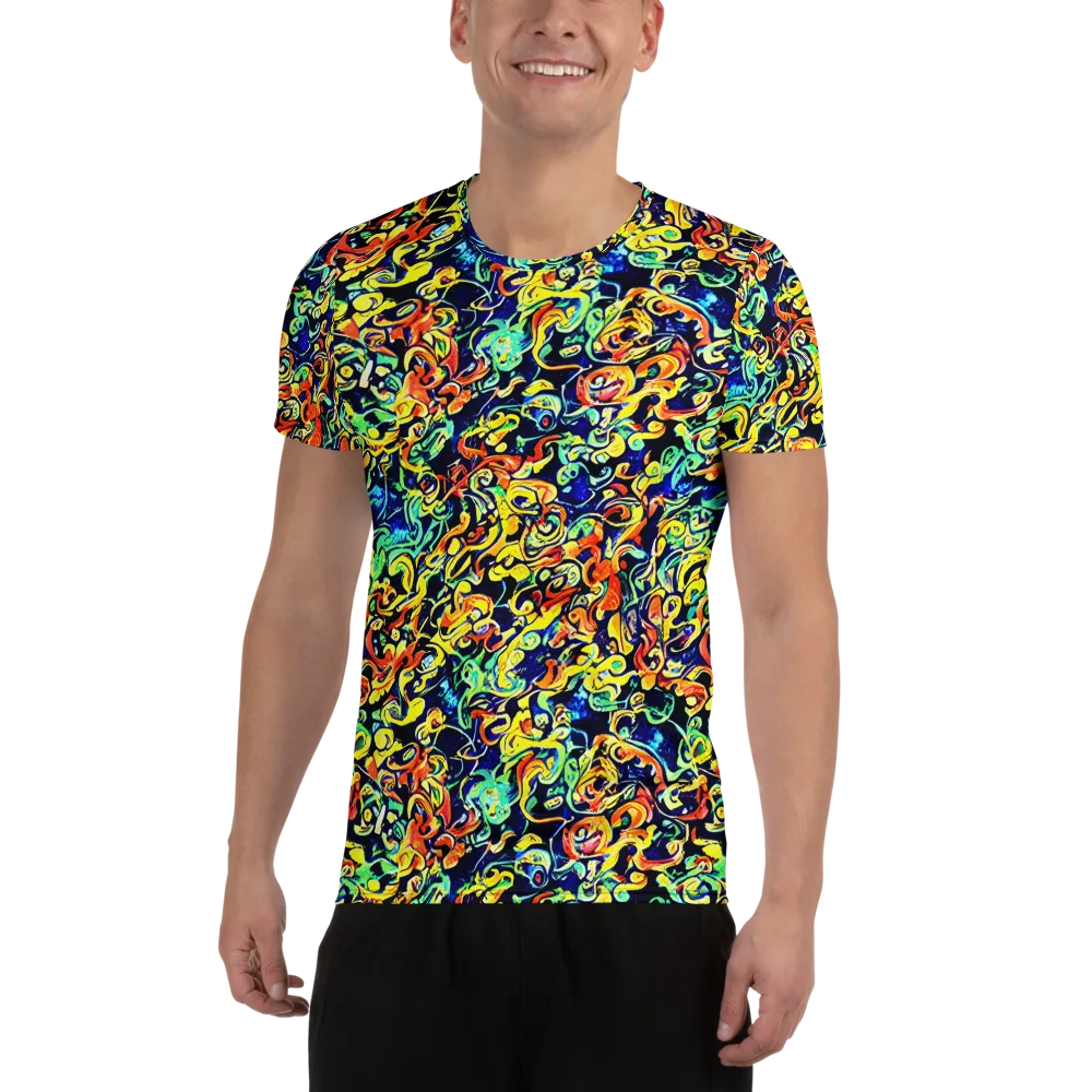 Lucid Tangle on Men's Athletic T-Shirt — Front