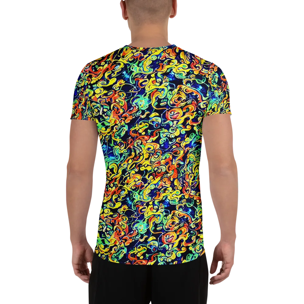 Lucid Tangle on Men's Athletic T-Shirt — Back