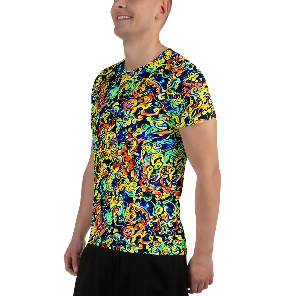 Lucid Tangle on Men's Athletic T-Shirt — Left