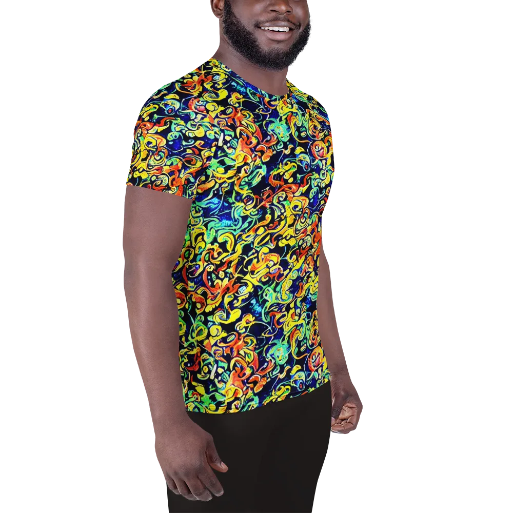 Lucid Tangle on Men's Athletic T-Shirt — Right