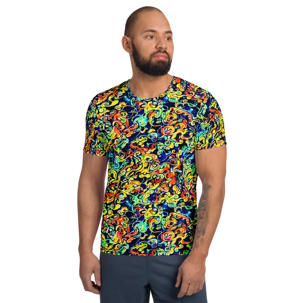 Lucid Tangle on Men's Athletic T-Shirt — Front