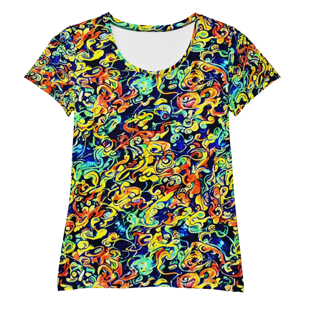 Lucid Tangle on Women's Athletic T-Shirt — Front