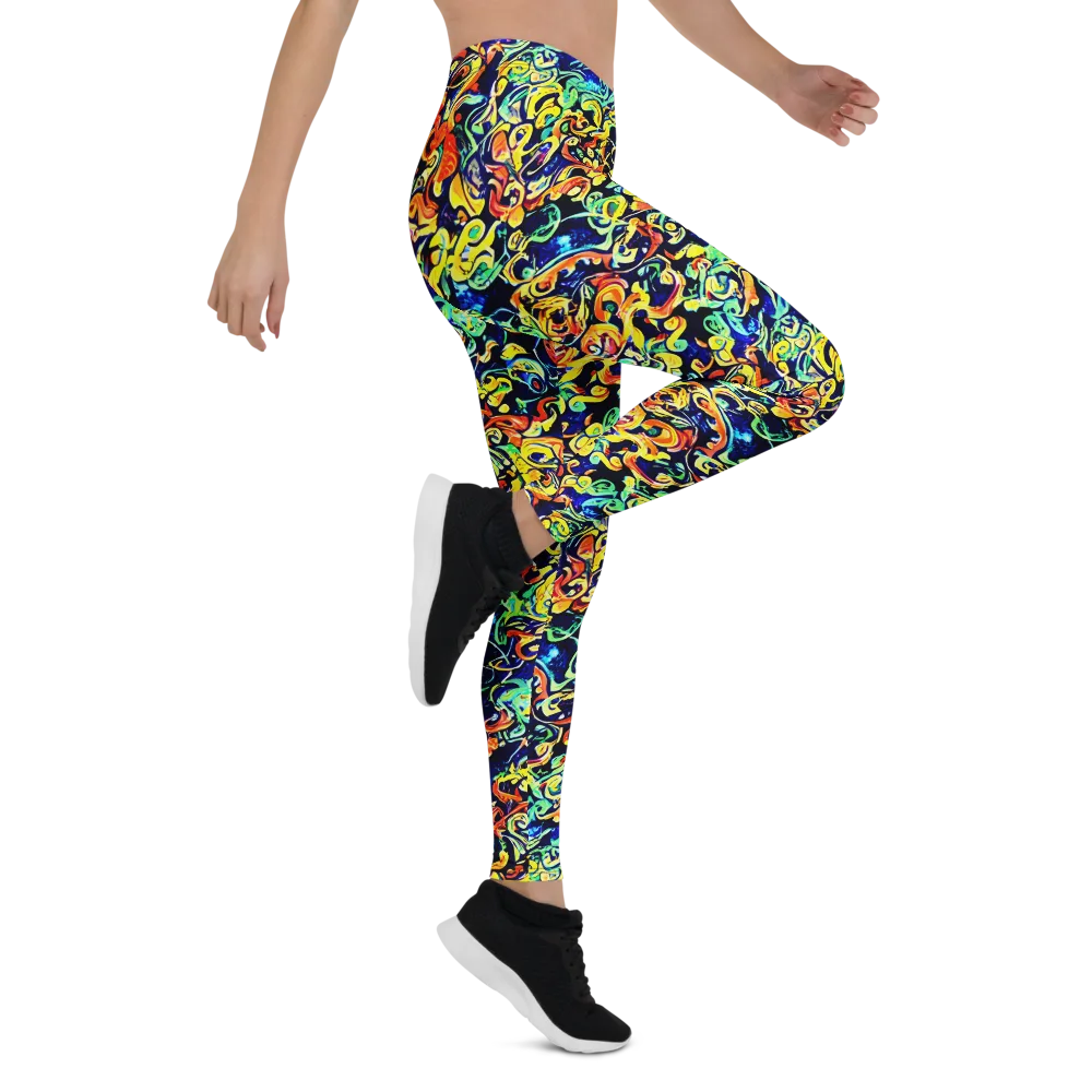 Lucid Tangle on Leggings — Right