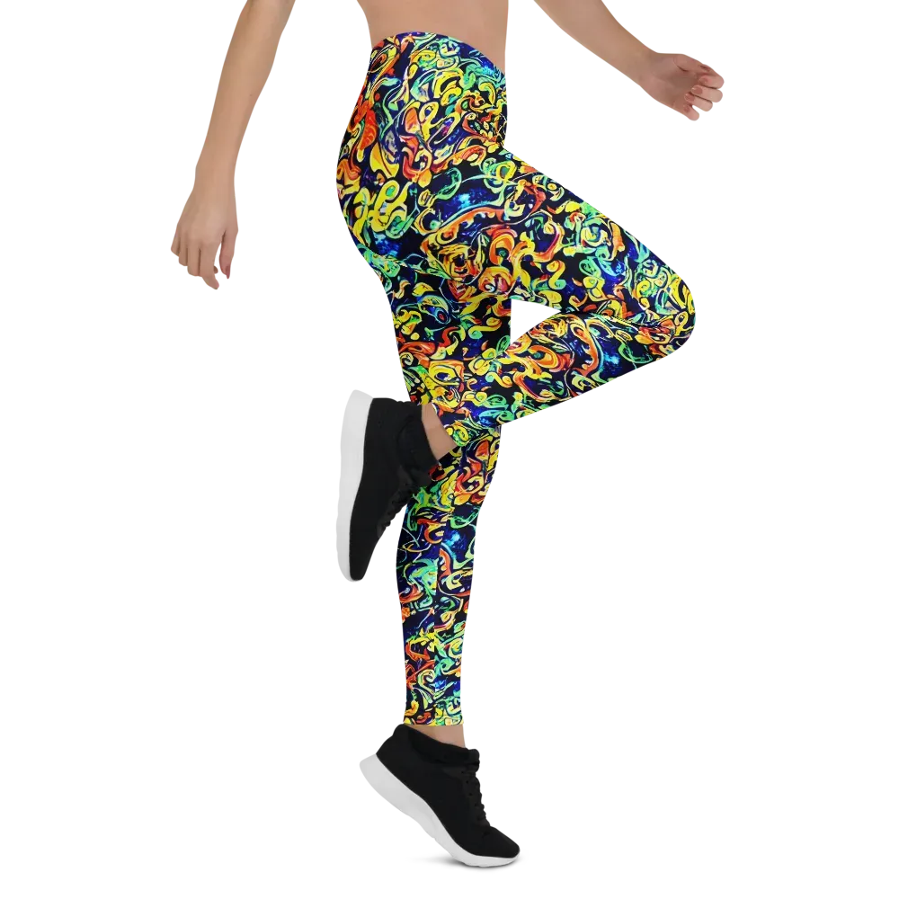 Lucid Tangle on Leggings — Right