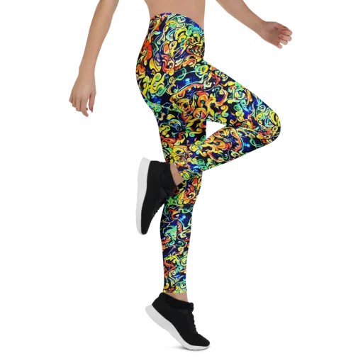 Lucid Tangle on a Leggings