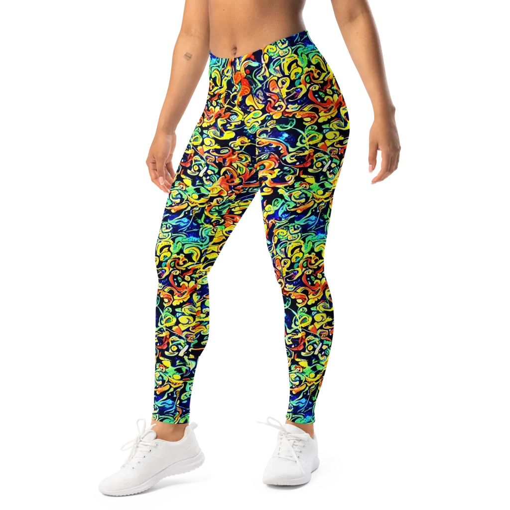 Lucid Tangle on Leggings — Left Front