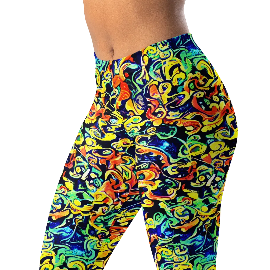 Lucid Tangle on Leggings — Left Front