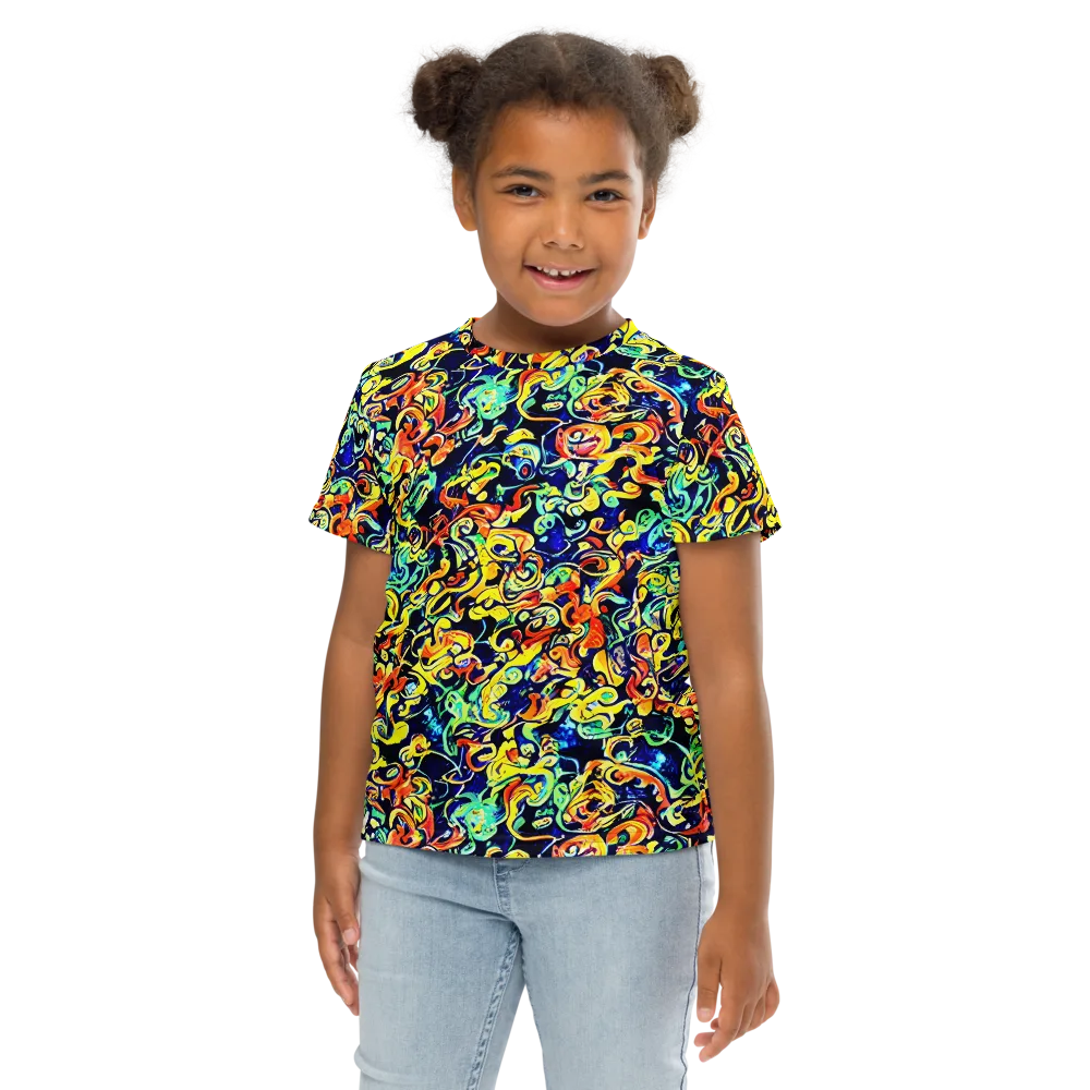 Lucid Tangle on Kids Crew Neck T-Shirt — Front