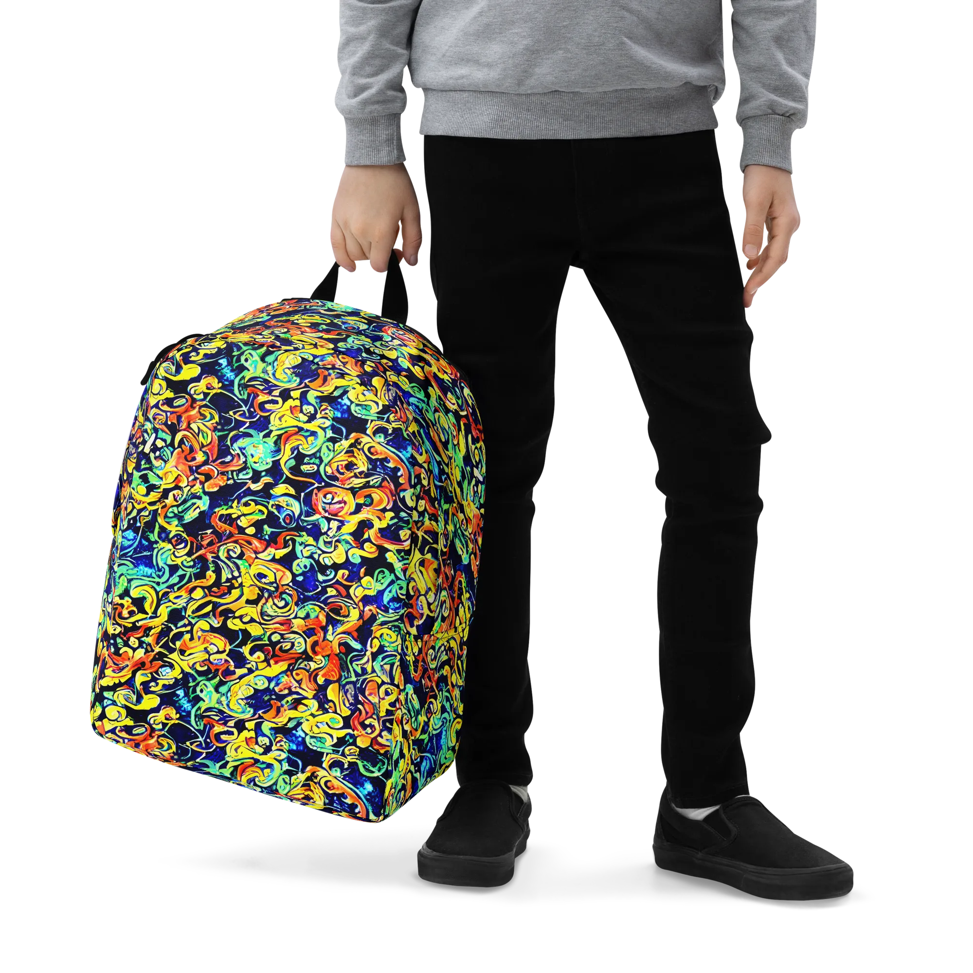 Lucid Tangle on Minimalist Backpack — Zoomed-in