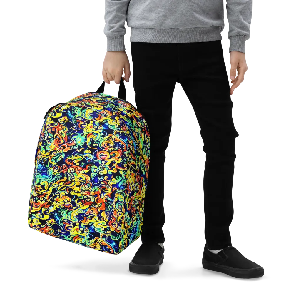 Lucid Tangle on Minimalist Backpack — Zoomed-in