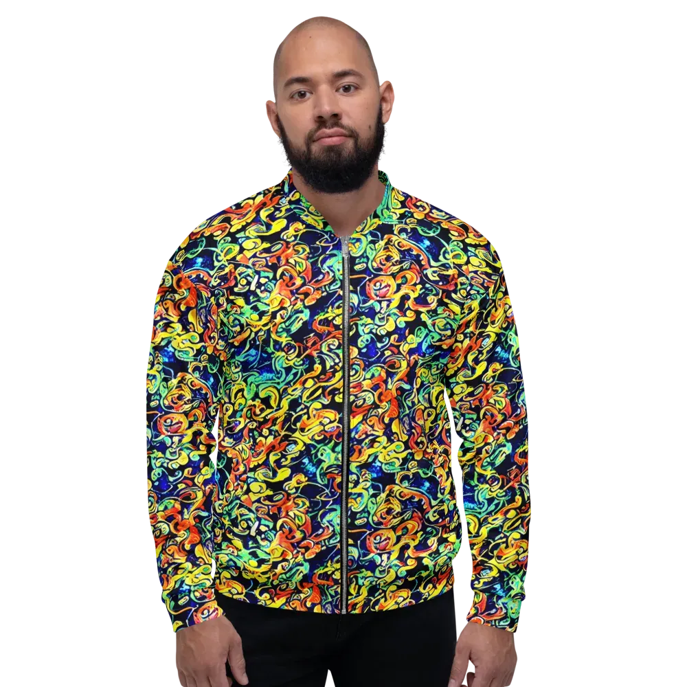 Lucid Tangle on Bomber Jacket — Front
