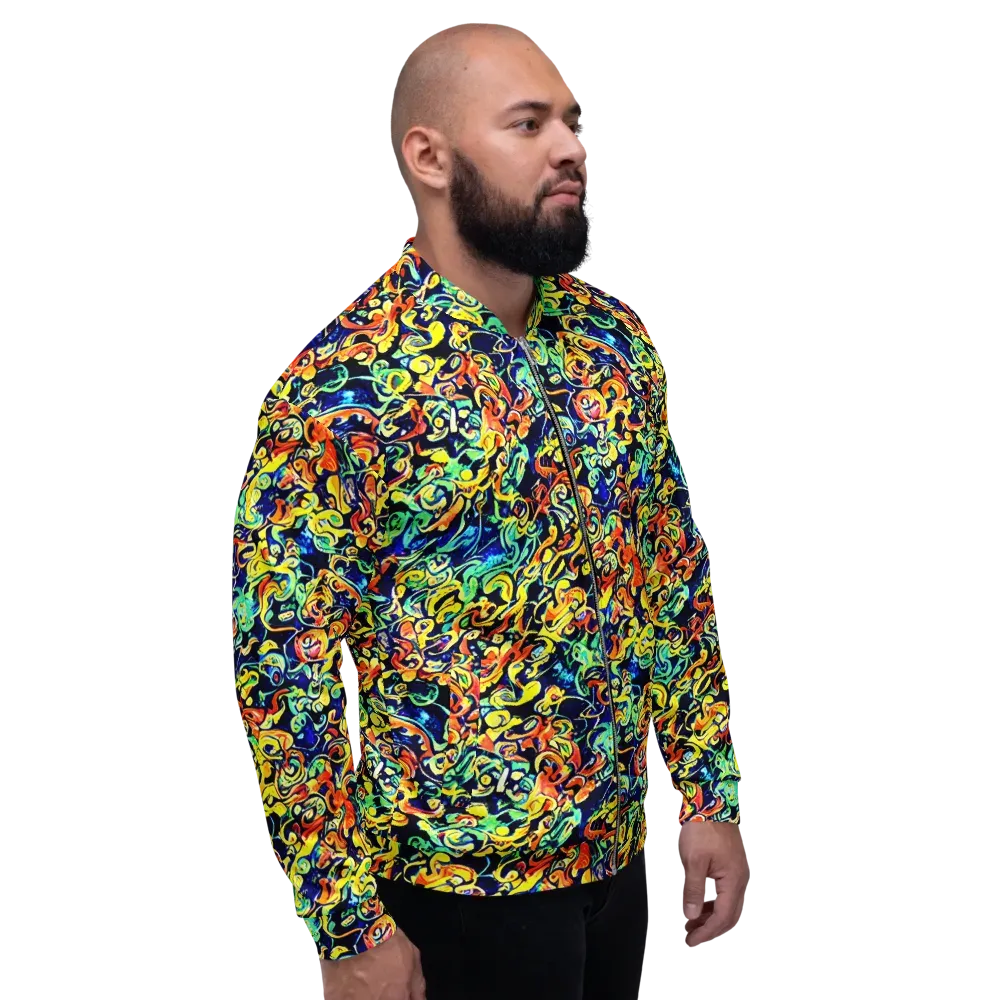 Lucid Tangle on Bomber Jacket — Right
