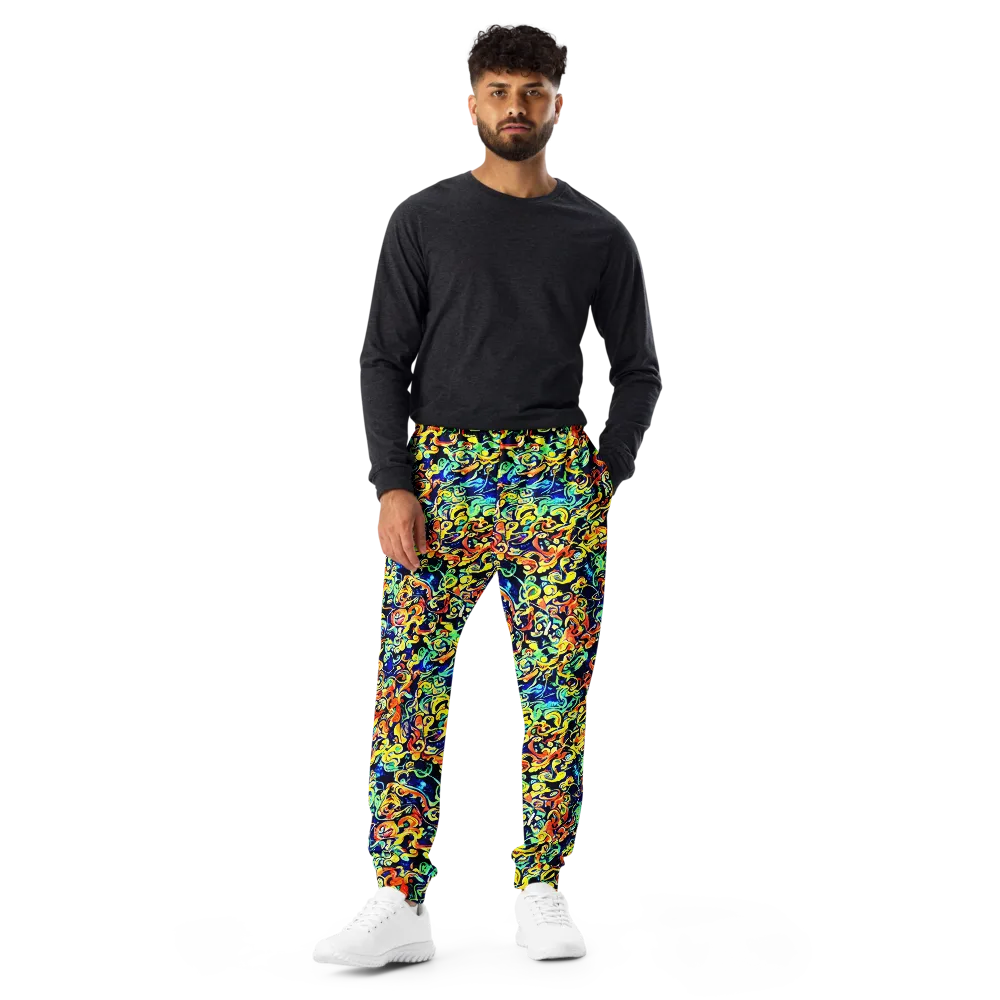 Lucid Tangle on Men's Joggers — Front