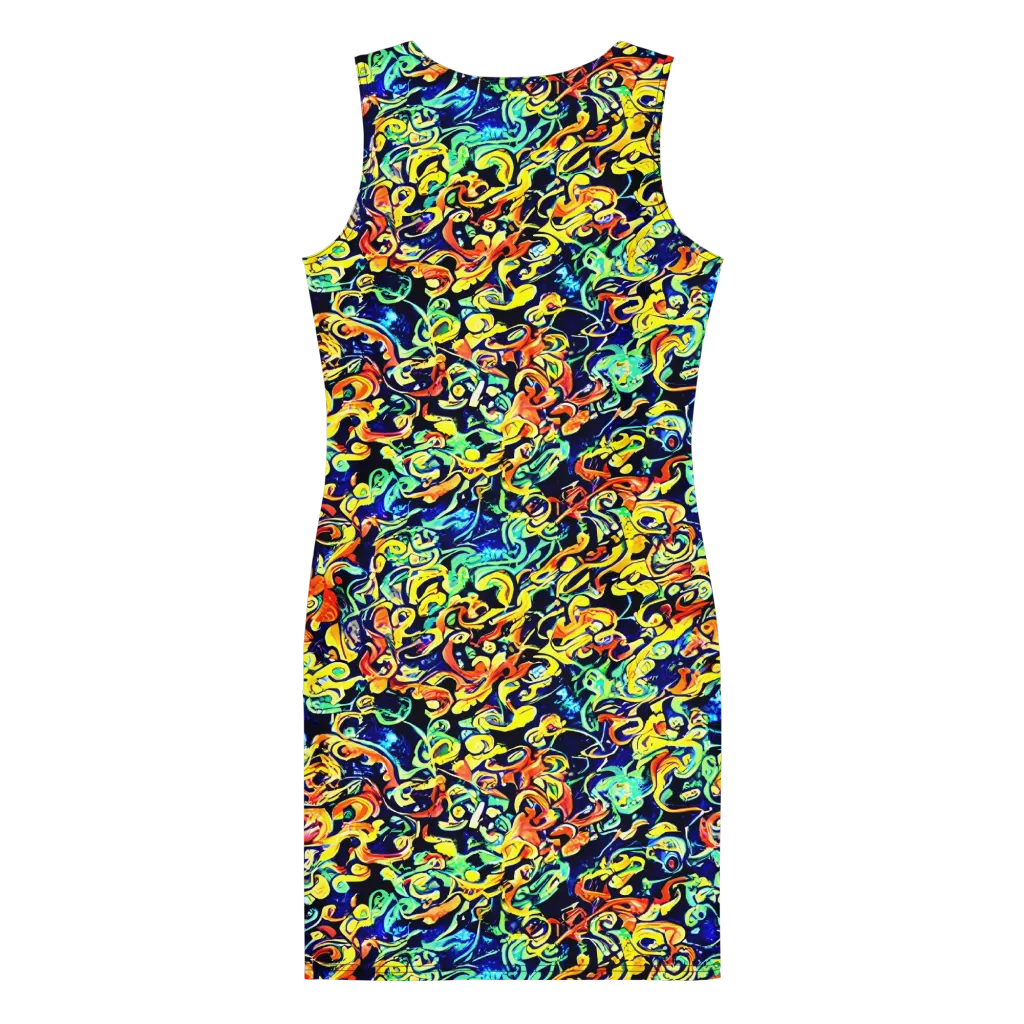 Lucid Tangle on Bodycon Dress — Back